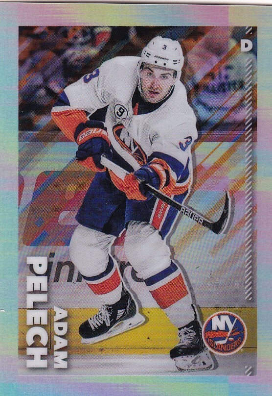 2022-23 Topps Chrome NHL Sticker Refractor #314 Adam Pelech - New York /99 MADE