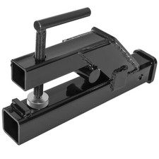 2" Clamp On Trailer Hitch Ball Mount Receiver Bobcat Tractor Bucket, Black