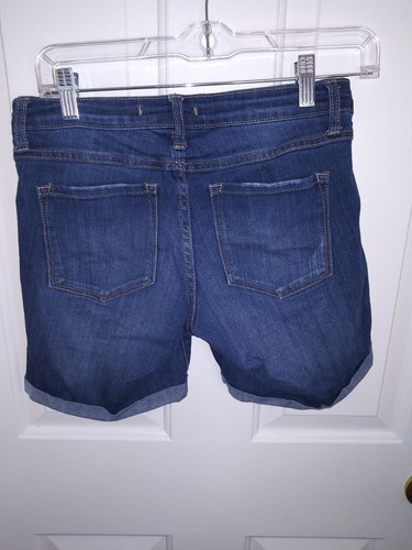 Klique B Size Women’s Denim Shorts Distressed Folded Hem SIZE 26 SIZE MEDIUM - Picture 6 of 7