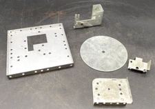 GILBERT ERECTOR SOUND SYSTEM PARTS BASE PLATES, BRACKETS, TURNTABLES, ETC