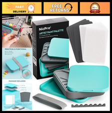 Stay Wet Palette for Acrylic Painting Kit - 100PCS Paper, 4PCS Sponge, Brush Hol