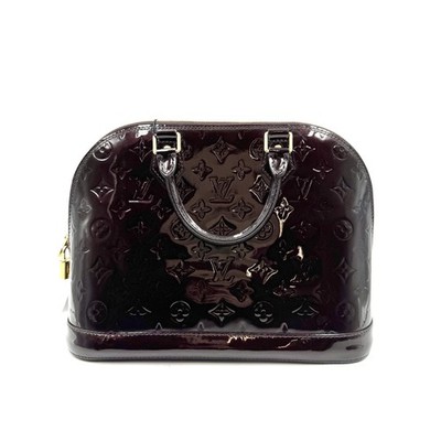 Pre-Owned Louis Vuitton Amarante Monogram Vernis Alma Shoulder bag