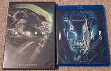 Alien - (DVD, 1979) & Aliens - (Blu Ray Includes 1986 and 1991 Special Edition)