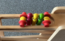 Laufmännchenreihe, Laufteil für nic MB Multibahn, Holz-Kugelbahn, neu,