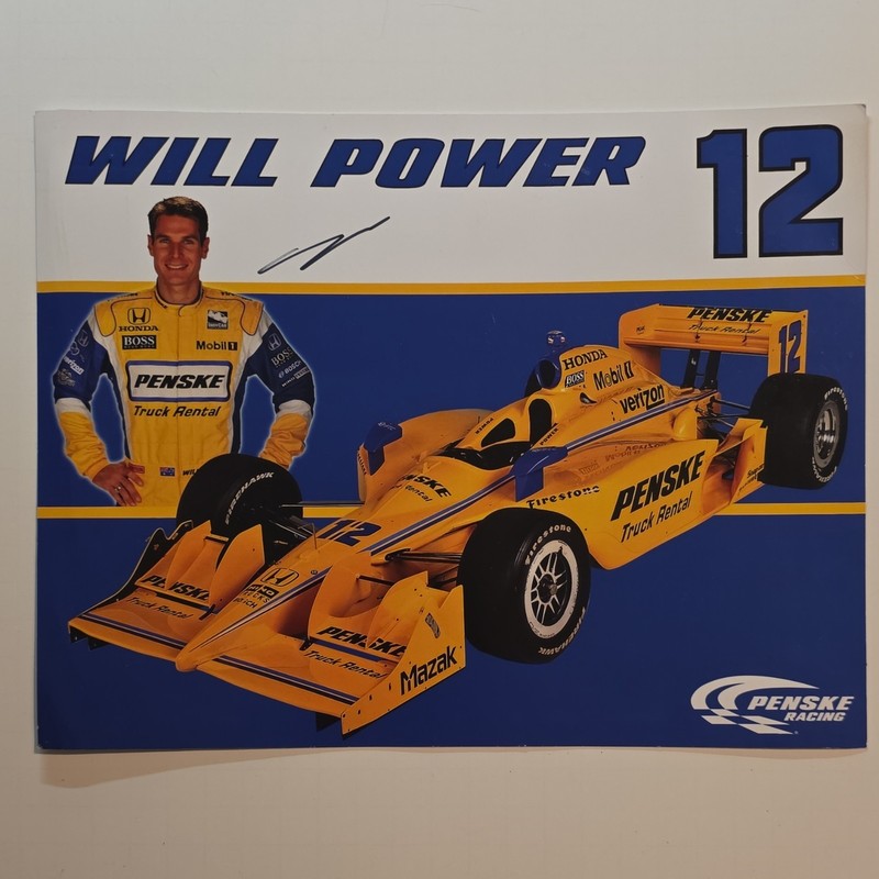Will Power Penske Racing Signed Original Photo IndyCar (Not Authenticated)