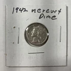 1942 Mercury Dime No Mint Mark Silver Good Condition