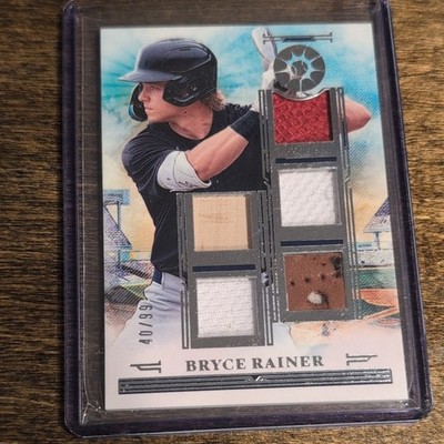 2025 Panini Boys Of Summer Bryce Rainer Five Tool Player Relic #'d/99 No. FTM-BR