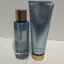 Victoria's Secret Aqua Kiss Fragrance Mist Spray Body Lotion Set