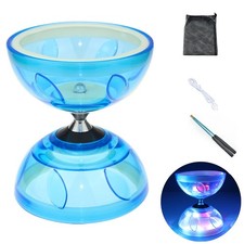 Chinese Diabolo Yoyo Set - Triple Bearing LED Diabolo Yo-yos Juggling Toys wi...