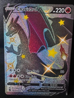 Pokémon Charizard V Shiny SR Full Art 79/73 Champions Path (Dracaufeu) ENGLISCH