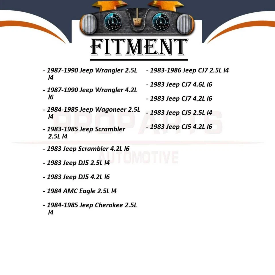 Power Steering Pump 1x For Jeep CJ7 4.2L 1983 Jeep CJ7 2.5L 1983-1986 - Image 2 of 4