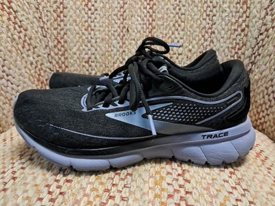 Brooks Trace 2 Womens 7 B Shoes Black Purple Running Walking Gym 1203751B049