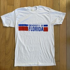 Vintage 90s University Of Florida Gators T Shirt Size Small Double Sided READ