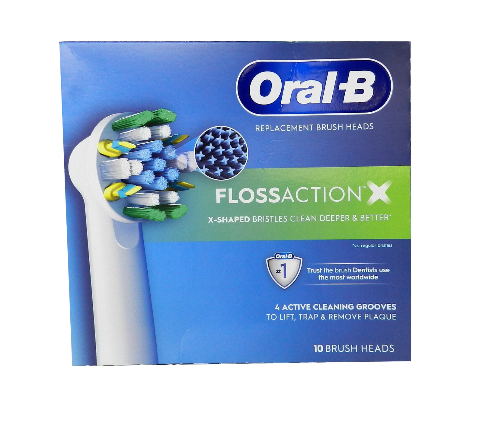 Oral-B Floss Action Replacement Brush Heads 10 Count