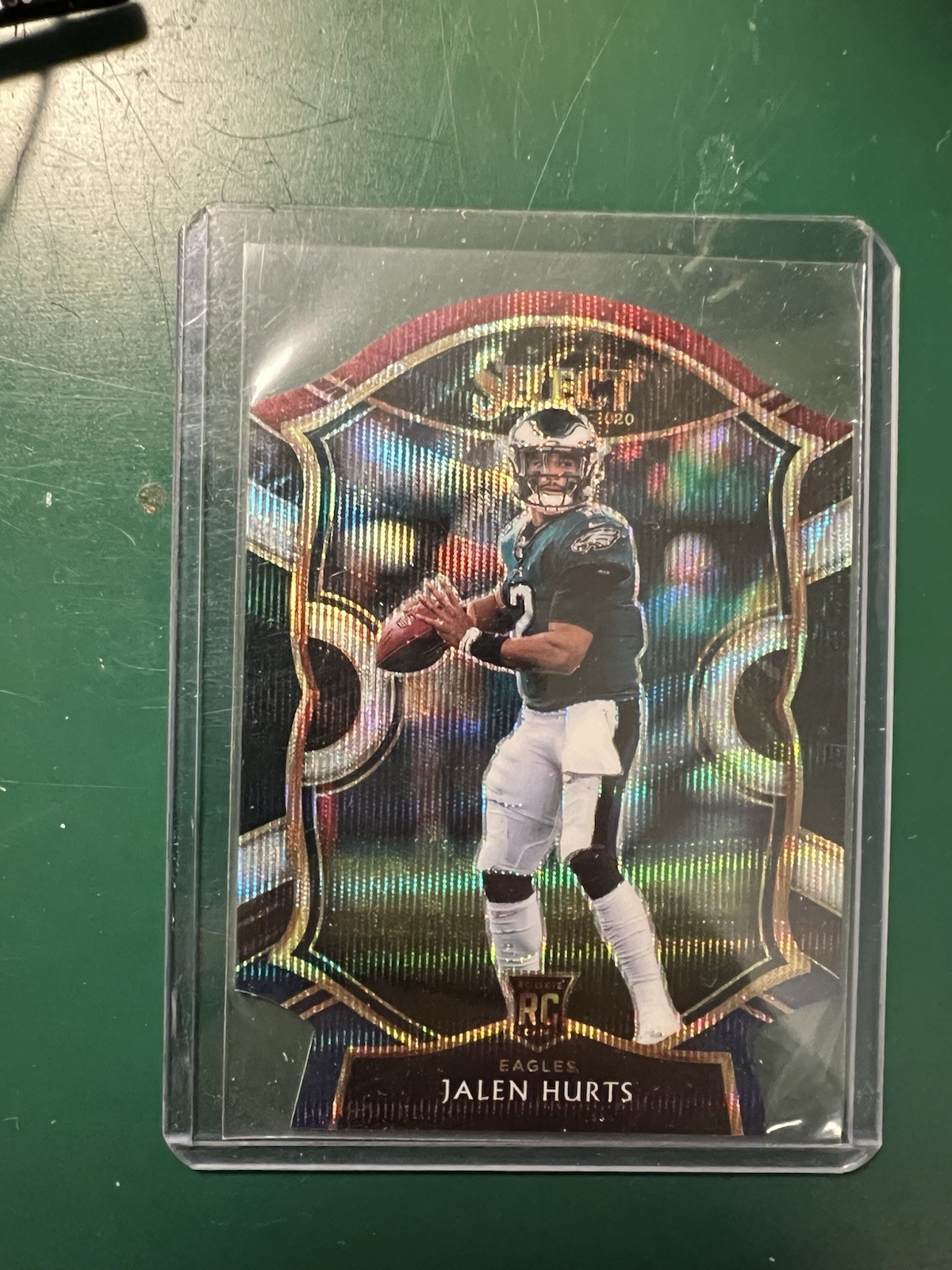 2020 Panini Select - Concourse Jalen Hurts #50 Tri-Color Prizm Die-Cut (RC)