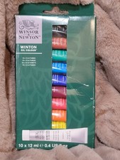 NEW Winsor  Newton Winton Oil Color Paint Set,10x12ml -  0.4 Fl Oz, 1490694