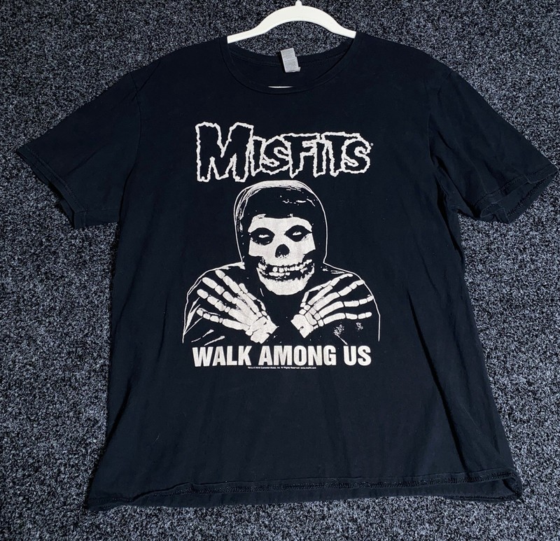 Misfits Walk Among Us Mens T Shirt Music Classic Concert Rock Band Tee Black