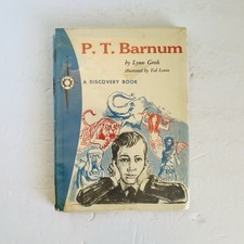 1969 P.T. Barnum Discovery Biography Rare Vintage Children's History Book HC DJ