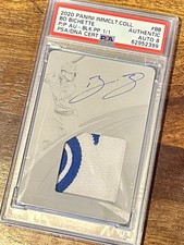 2020 PANINI IMMACULATE PRINTING PLATE PREMIUM ROOKIE PATCH AUTO BO BICHETTE 1/1