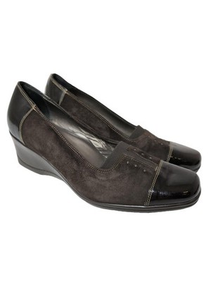 CONFORT Schlüpfschuhe Damen Halbschuhe Gr. DE 38 schwarz Casual-Look