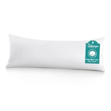100 Cotton Body Pillowcase - 800 Thread Count/21x54, Moisture 21"x54" White