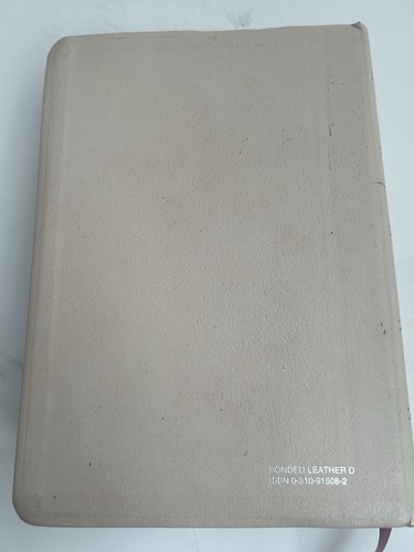 NIV 1985 Study Bible - Genuine Bonded Leather - Tea Rose - Foto 3 di 8