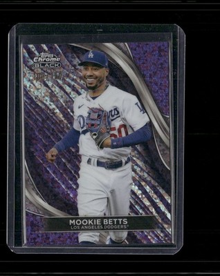 2024 Topps Chrome Black Purple Mini-Diamond Refractor #1 Mookie Betts /150