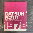 1978 Datsun B210 Factory Shop Service Repair Manual Original Coupe Sedan