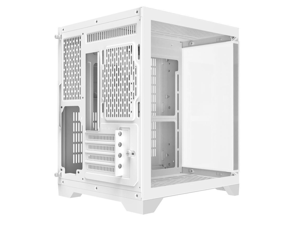 DIYPC DIY-CUBE03-W White Dual USB3.0 Tempered Glass Micro ATX
