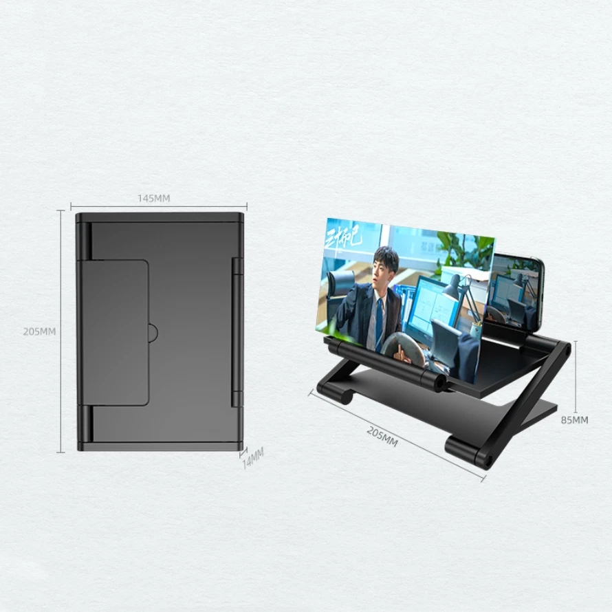 2026 Aggiornamento Schermo Lente di Ingrandimento per Cellulare, Pieghevole 3D Telefono Amplificatore Schermo - Immagine 4 di 4