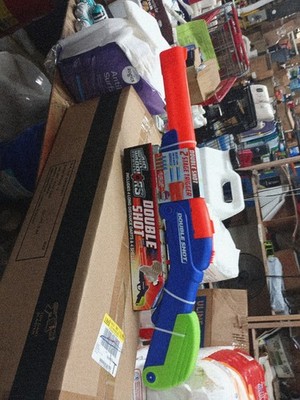 Buzz Bee Toys Air Warriors Double Shotgun Blaster Gun 2 Barrel,   032