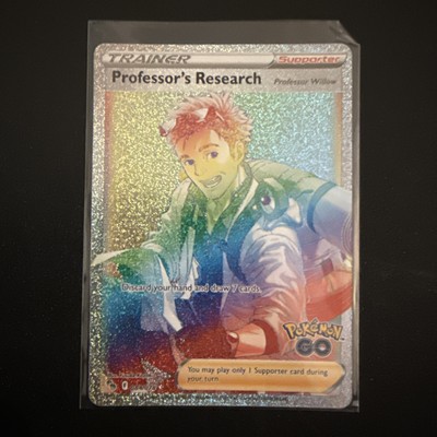 084/078 Professor's Research - Hyper Rare Rainbow Rare Karte Pokemon GO Full Art