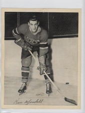 1945-54 Quaker Oats Photos Ken Mosdell (Standing Straight) z9k