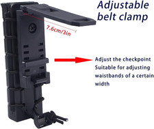 360-Degree Rotating MOLLE Clip Baton Holder - Telescopic Holster for 1.2" Dia...