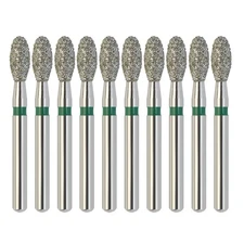 Multi-Use Green Football Diamonds Dental Friction Grip Burs  FG 379/023C Coarse