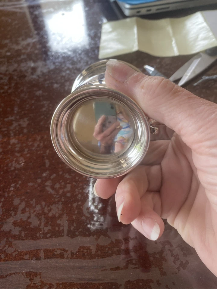 Маленькая викторианская кружка из чистого серебра London 1896 идеальное состояние товара - Изображение 4 из 4