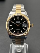 Rolex Datejust 41 2021 126333 yellow gold black dial oyster bracelet