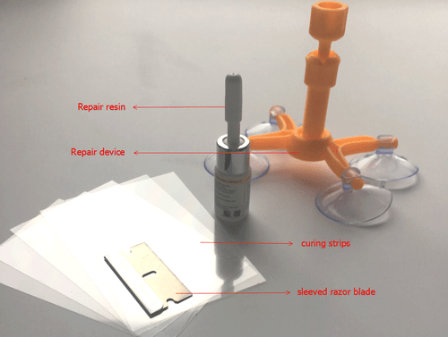 Car Windshield Repair Kit Window Glass Crack Repair Tool Chips Scratch Resin Whi - Picture 6 of 12