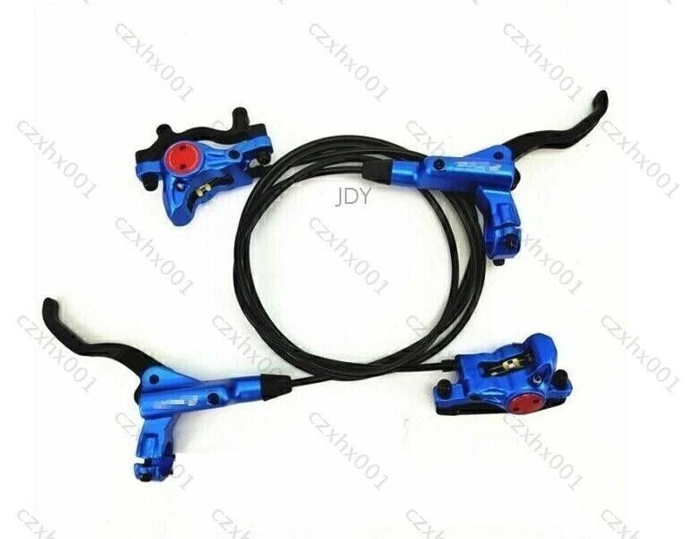 Blue set front/rear hydraulic brake disc brake bicycle MTB for zoom DHL - Image 3 of 4