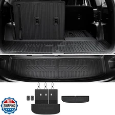 JOULARISE Cargo Mat Backrest Mats for 2020-2024 2025 Hyundai Palisade 7/8 Sea