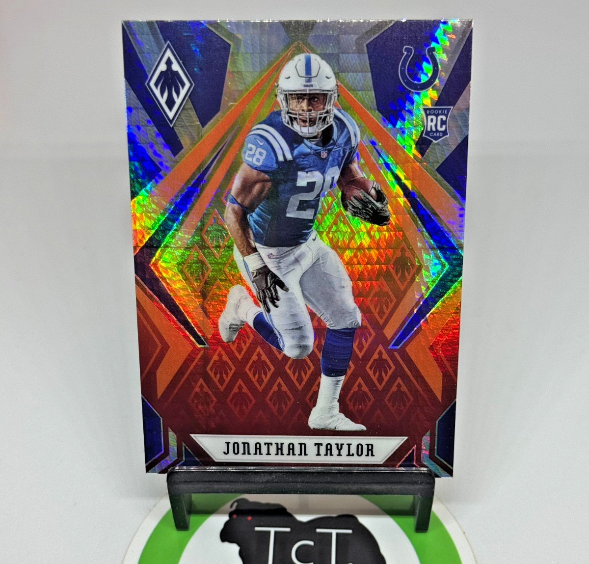 2020 Panini Phoenix NFL Fire Burst 118 Jonathan Taylor RC Indianapolis Colts