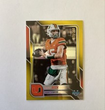 2025 Bowman University Chrome - Carson Beck #138 Yellow Refractor /350 (RC)