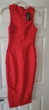 FASHION NOVA Pencil, Peek-A-Boo Dress Sz: XS NWT HOLD YOUR HEAD HIGH BANDAGE NEW