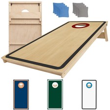 Cornhole Board Set Regulation Size 4x2 ft UV Printed Includes 8 Bean Bags Cor...