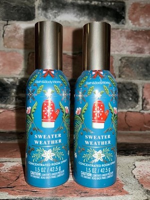 2 Bath & Body Works Sweater Weather Concentrated Room Spray 1.5oz each