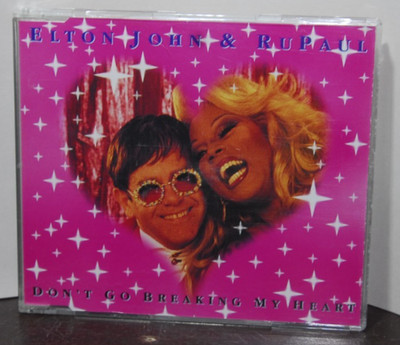 CD -Single -Rocket Records -Don´t go Breaking my Heart -Elton John*RuPaul (1924)