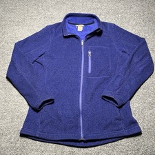 Duluth Trading Sweater Womens Blue Purple Small Full Zip Fleece Jacket Pockets