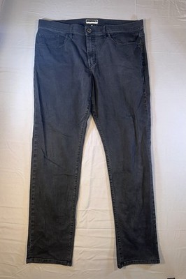 Travis Matthew Men s Legacy Denim Jeans Featherweight  38 X 32 black Charcoal