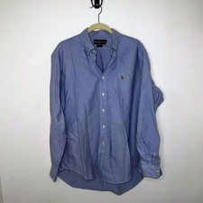 Polo Ralph Lauren Classic Fit Blue Dress Shirt 16 1/2-35