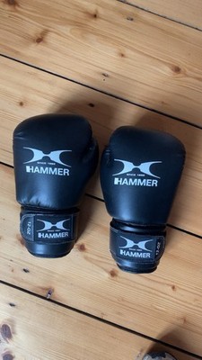 Hammer Premium Boxhandschuhe 10oz Trainingshandschuhe Schwarz  3 mal getragen 